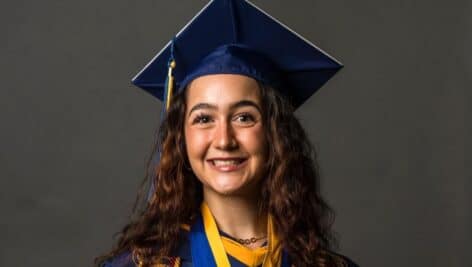 Maria Ramunno at her graduation from Neumann University.