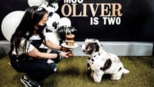 Sherry Tran and Oliver.