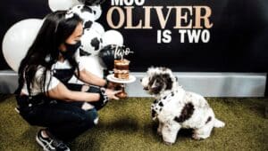 Sherry Tran and Oliver.