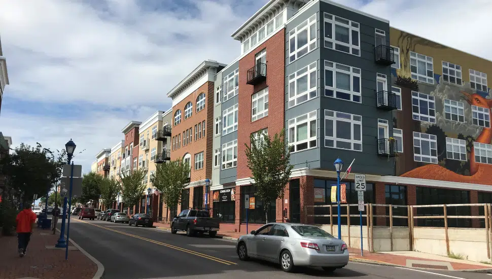 apartments and cars
