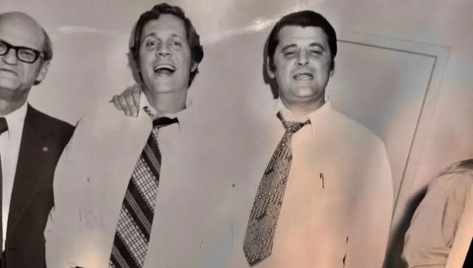 Attorney Bill Lamb, left, and Former Chief Chester County Detective Charlie Zagorskie.
