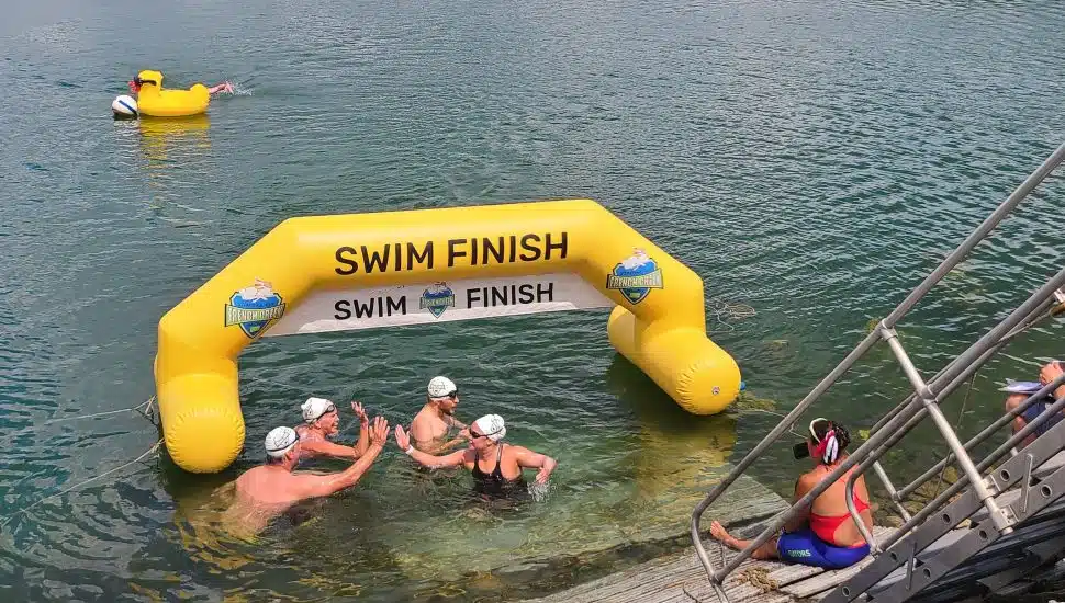 participants in the water for French Creek Racing
