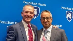 Mid Penn Bank President and CEO Rory Ritrievi and Dr. Jay Raman