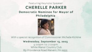 Cherelle Parker, the WIB dinner speaker.
