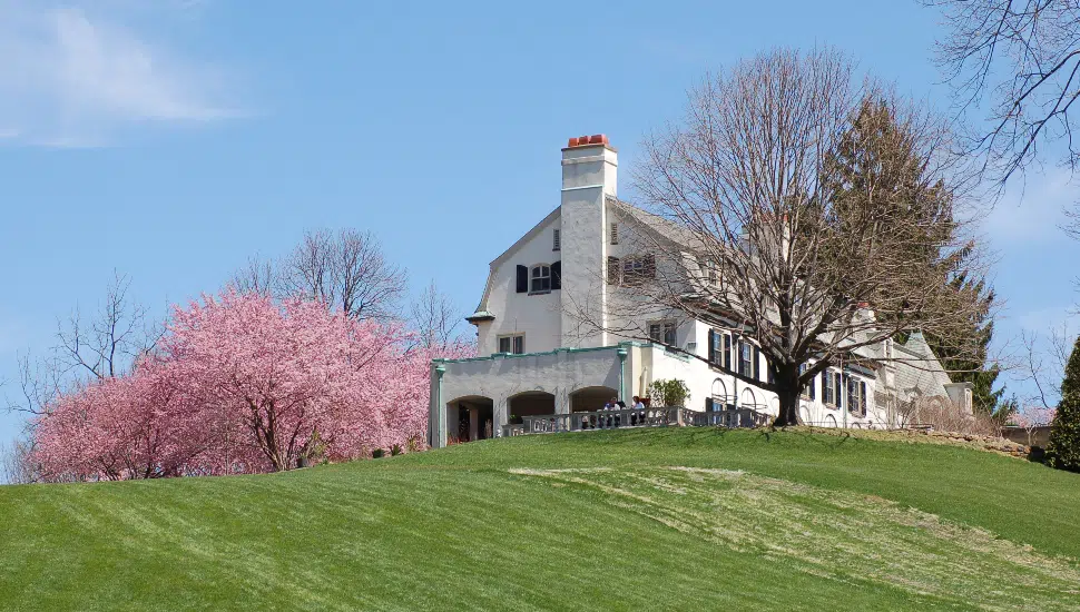 The Main House at Chanticleer Garden.