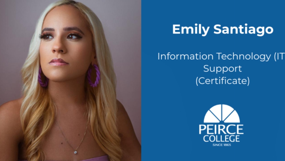 Peirce College student Emily Santiago