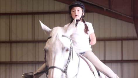 Emma Celenza riding a horse
