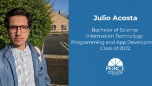 Julio Acosta, Peirce College graduate.