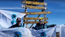 Christine Hussey survived ovarian cancer, but many of her friends did not. To honor them, she decided to climb Mount Kilimanjaro and she turned her goal into a family affair by doing it with her husband and twin sons.