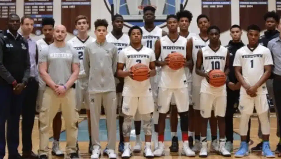 Westtown School basketball team