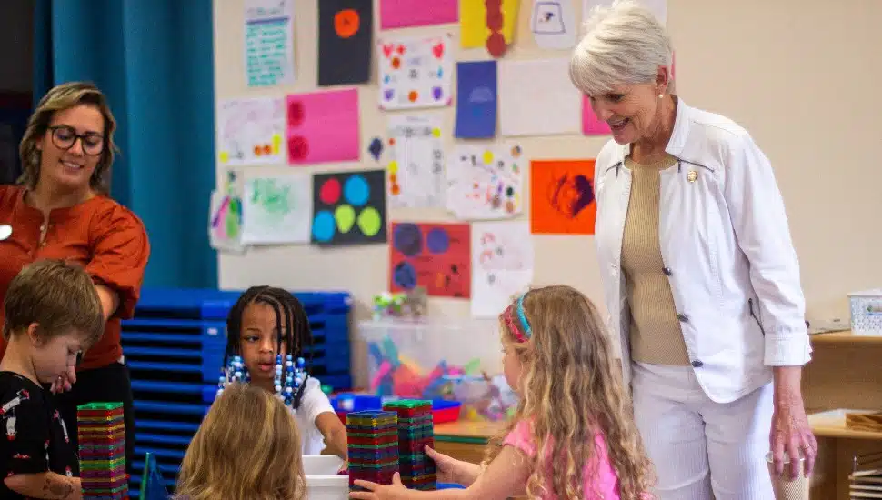 Senator Carolyn Comitta Goes Back to School at the Oscar Lasko YMCA and Childcare Center