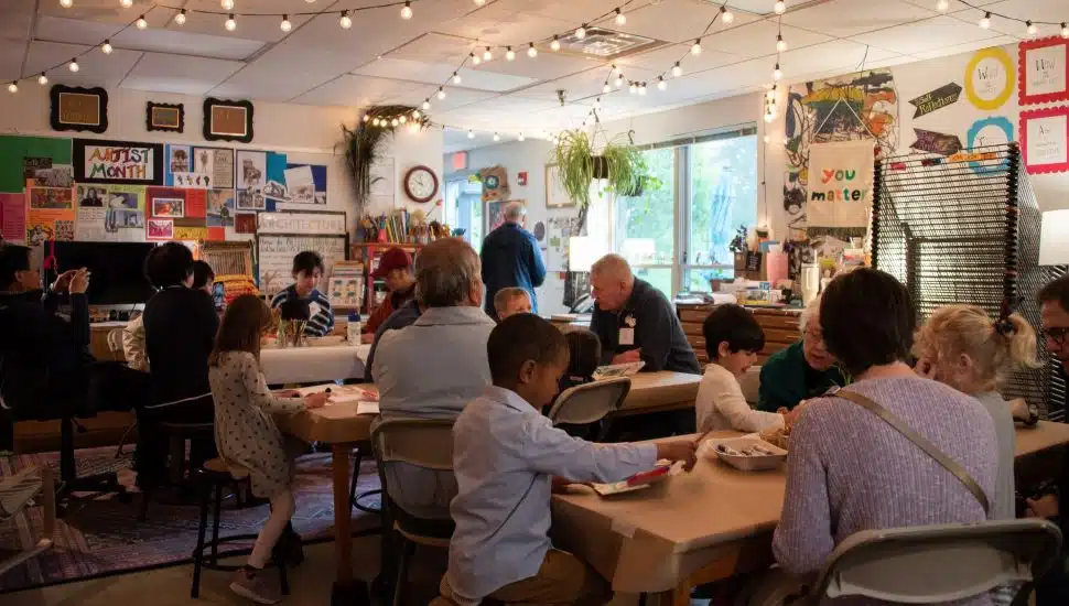 classroom activities at Westtown School;