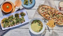 Fern & Fable dishes, including cocktails, flatbread, and soups