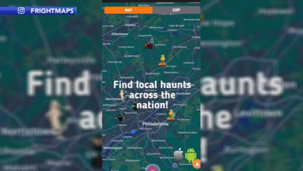 Frightmaps Halloween app