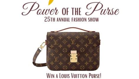 An image of the Louis Vuitton handbag being raffled off at the Home of the Sparrow Oct. 26 Power of the Purse fundraiser fashion show.