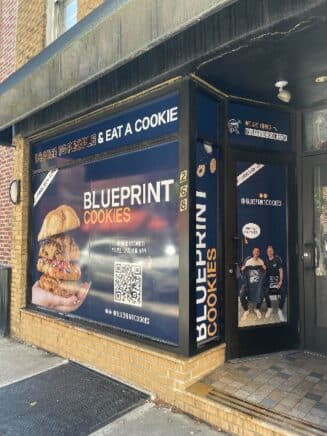 Blueprint Cookies Philadelphia storefront.