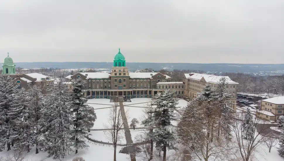 Immaculata campus in winter