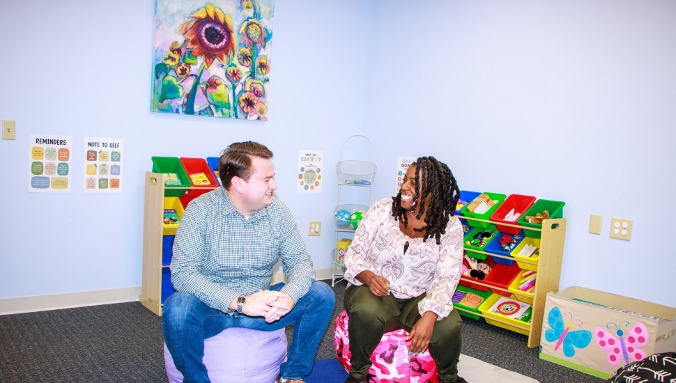 Jack Krieger and Chanell-Nicole Gooden of ROW Psychiatric Services.