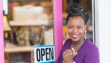 A black woman shop owner