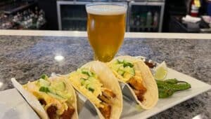 VK Brewing tacos and beer