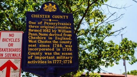 chester county historical marker