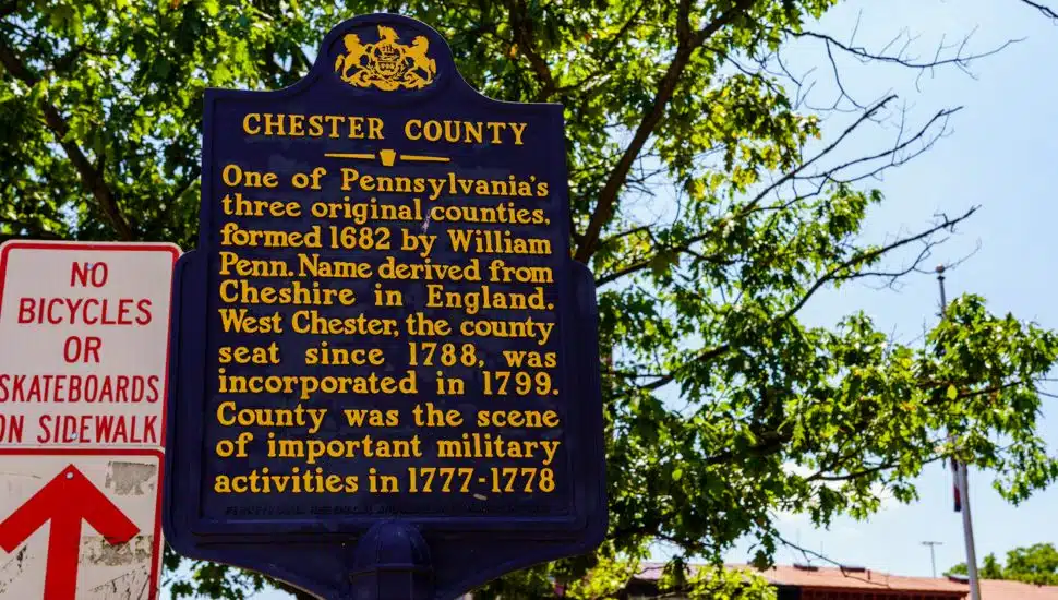 chester county historical marker