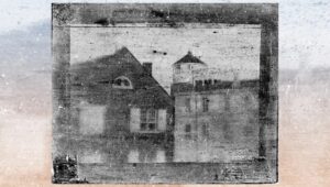 This is a daguerreotype taken by Joseph Saxton, of Philadelphia Central High School, which is thought to be the oldest surviving photo taken in the United States.