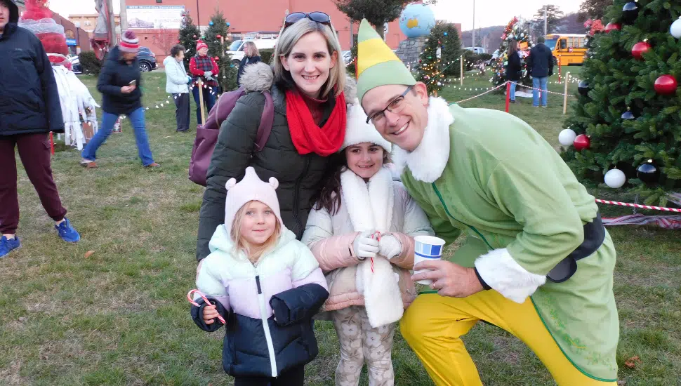 family at Christmas in Coatesville