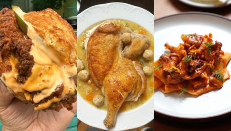 three dishes from philly restaurants