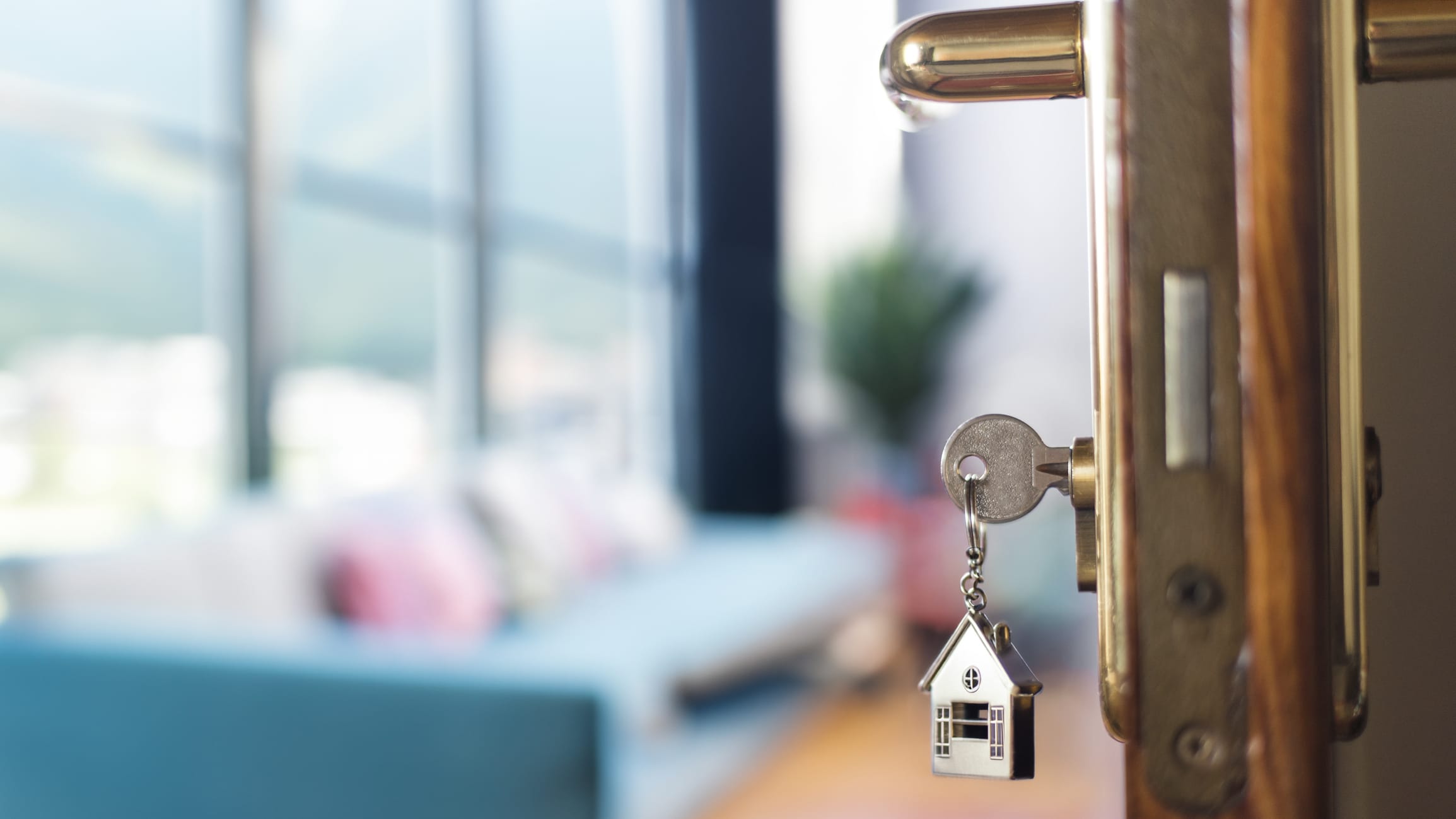 home key in door