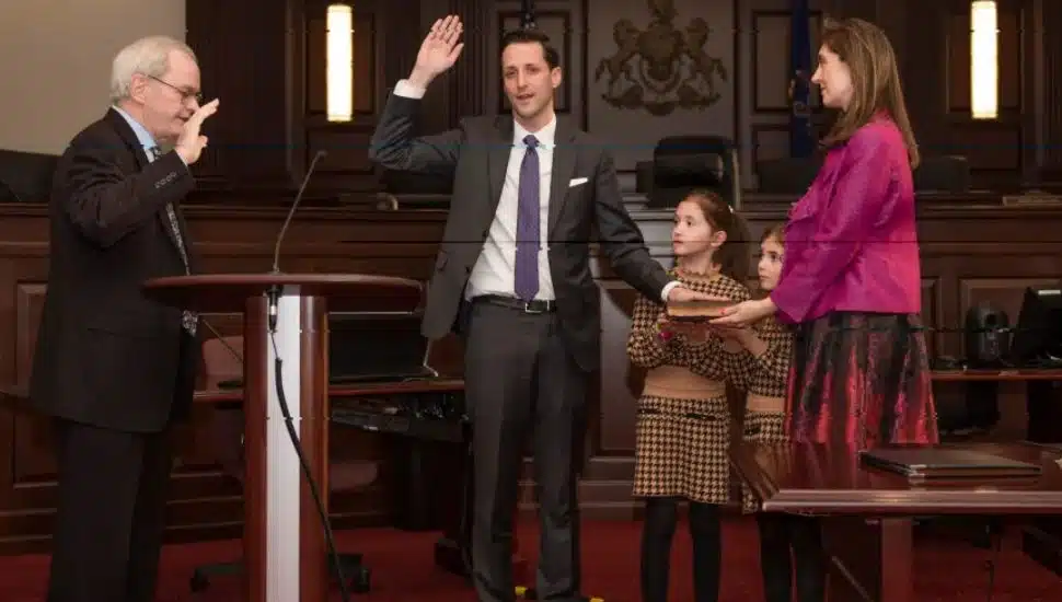 Christopher de Barrena-Sarobe with his family.