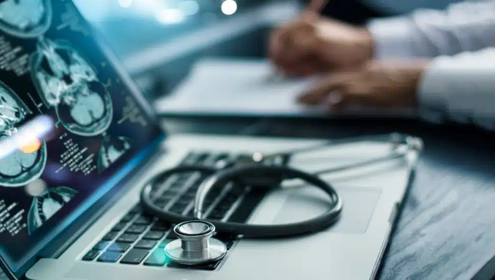 doctor doing research and analysis