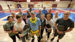 Members of the West Chester Area YMCA, a branch of the YMCA of Greater Brandywine, find community and connection on the indoor pickleball courts.