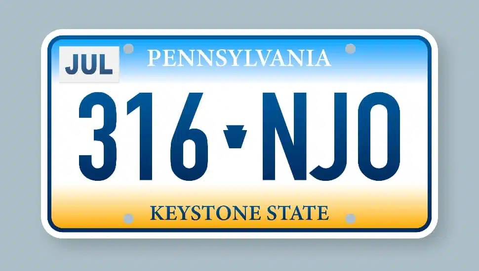 Pennsylvania License plate
