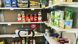 WCU Resource Pantry with foods