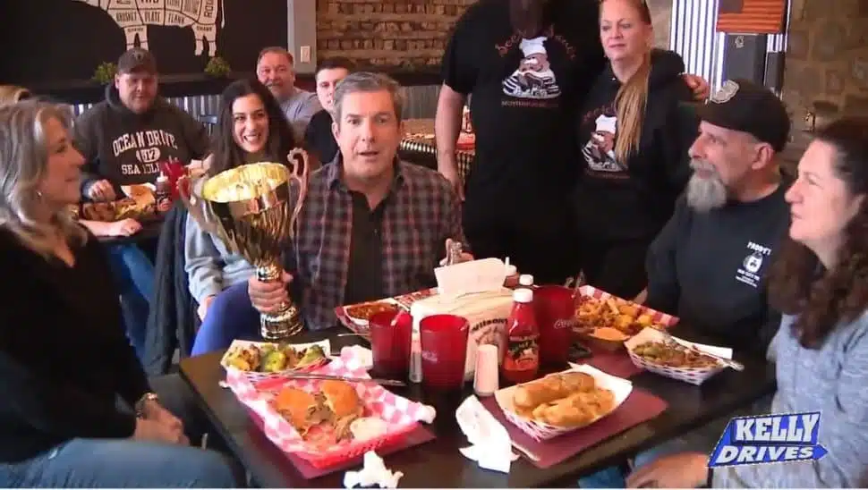 group of people eating