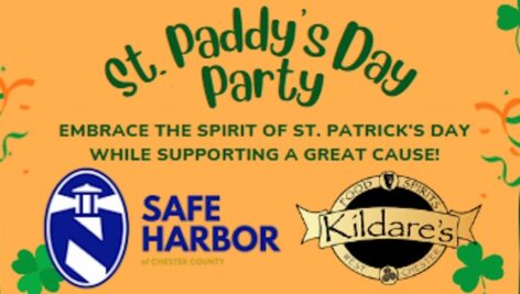 A Flyer announcing the Safe Harbor St. Paddy's Day celebration fundraiser March 7.