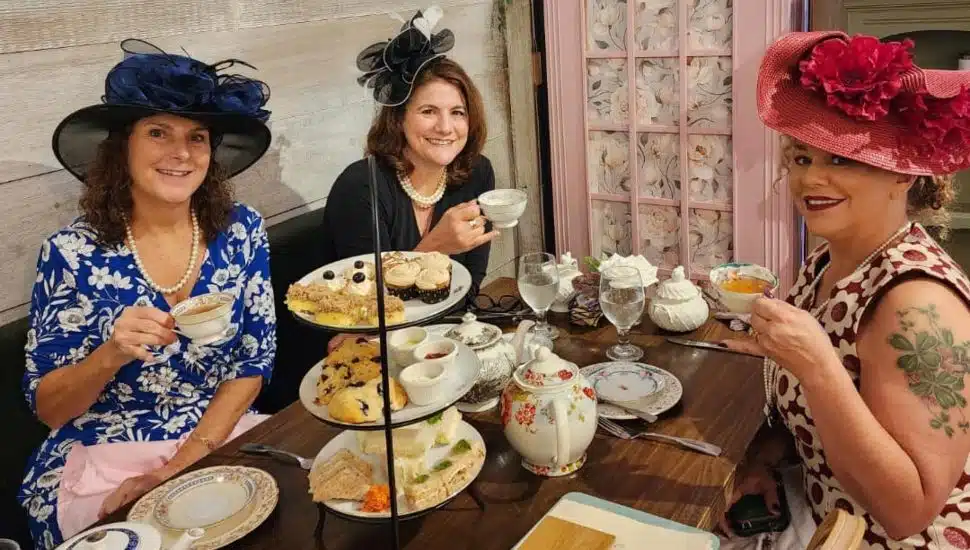 women enjoying tea at Mimi's