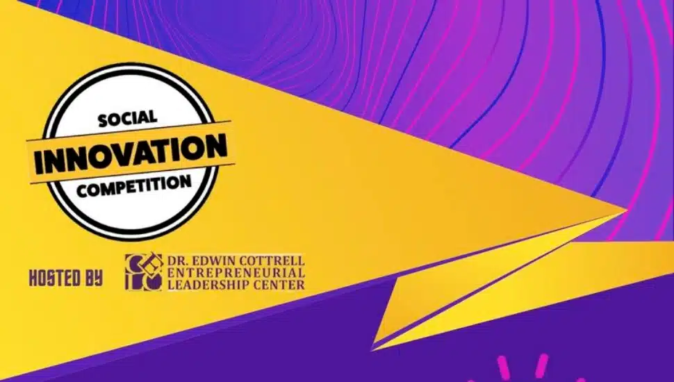 Flyer for the Social Innovation Competition.