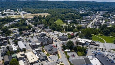 downingtown aerial view