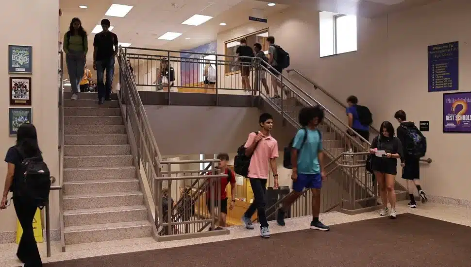Downingtown east high school lobby