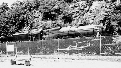 Famous Pennsylvania Locomotive #1361 On Display At The Horseshoe Curve In Altoona.