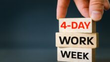 4 day work week sign