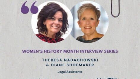 MacElree Harvey Legal Assistants Theresa Nadachowski and Diane Shoemaker.