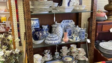 antiques and old dishes and cups