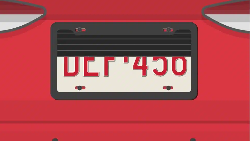 conceal license plates from toll cameras