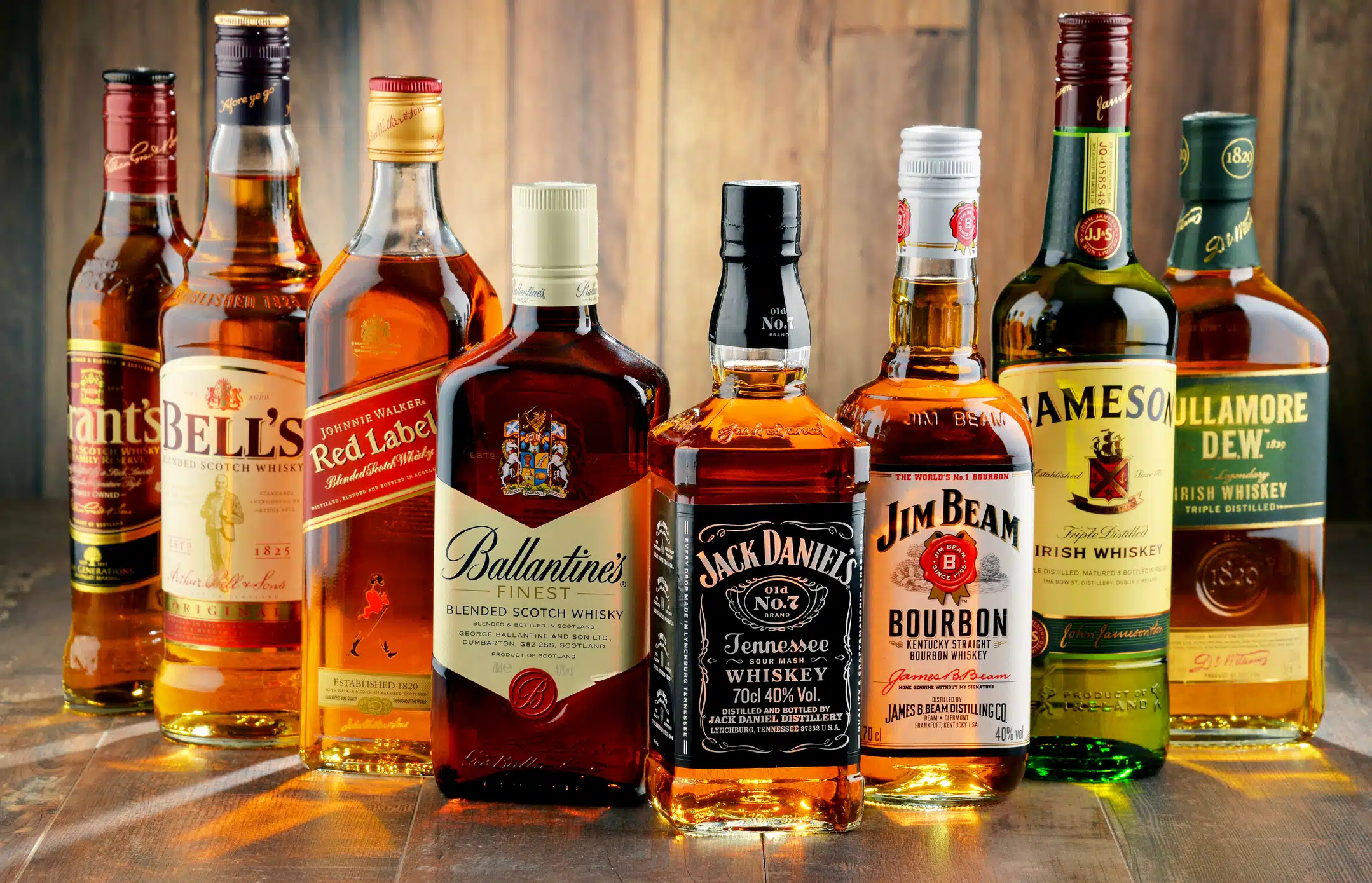 bottles of alcohol