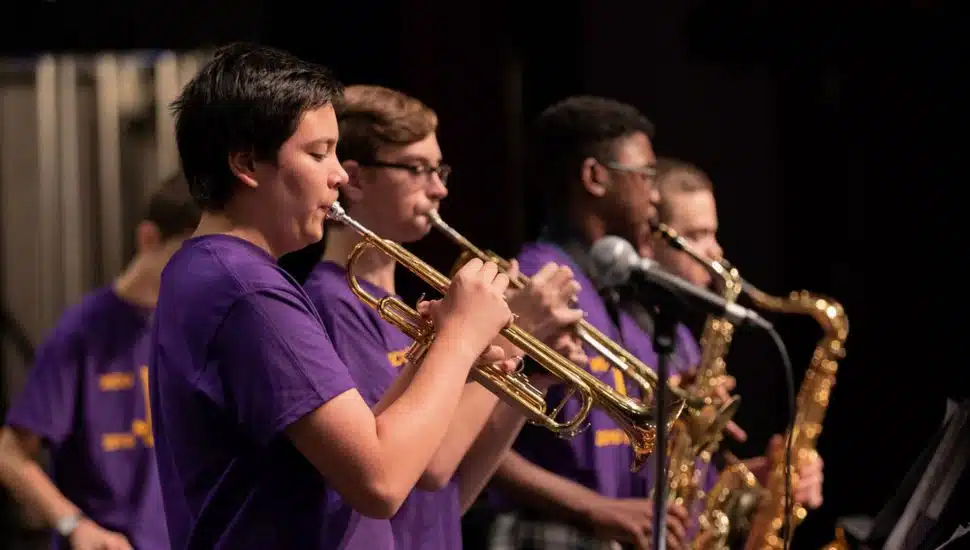 musicians at WCU jazz festival