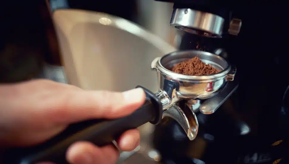making coffee