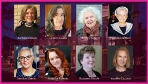 image showing the eight-women panel of the colonial theatre.